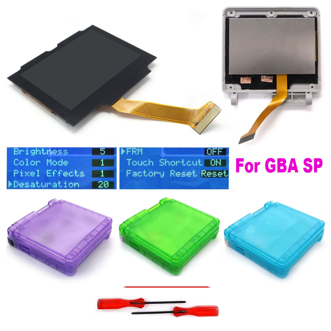 Lcd Screen Arcade - HISPEEDIDO For GBA SP IPS V5