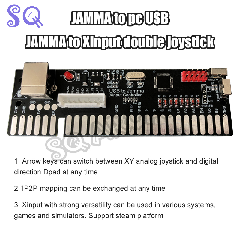 USB to Jamma Xinput Controller - Coin Acceptor Selector recension och pris