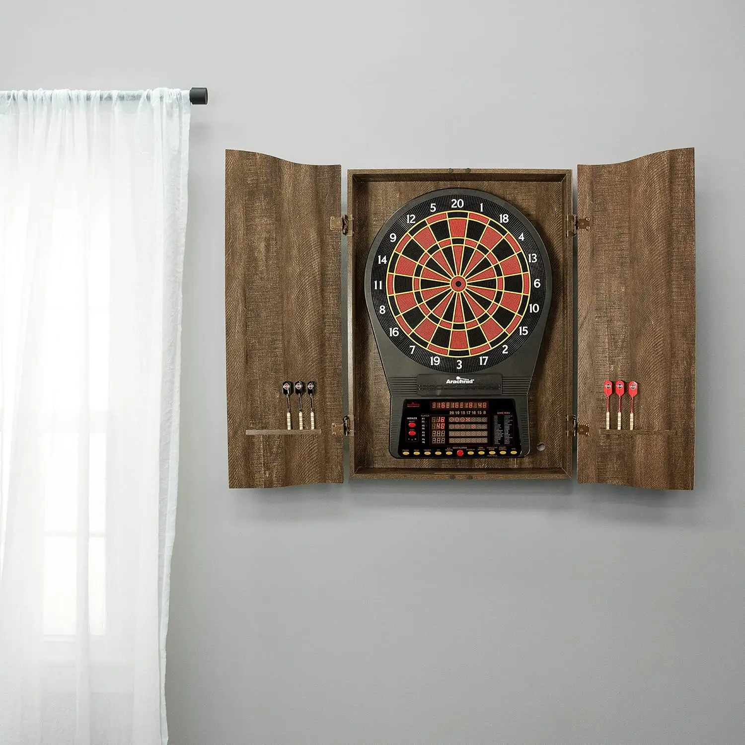 BestsellerMI Sports Brown Cric - Electronic Dartboard Cabinet recension och pris