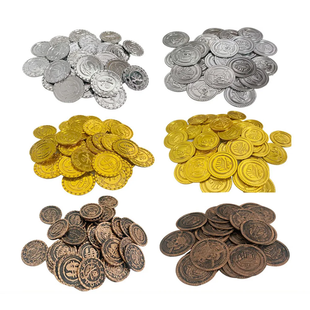 100/200PCS Plastic Pirate Gold - Arcade Game Coin recension och pris