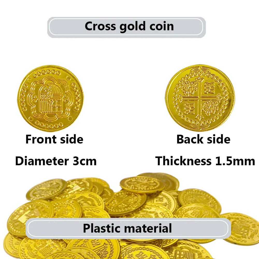 100/200PCS Plastic Pirate Gold - Arcade Game Coin recension och pris