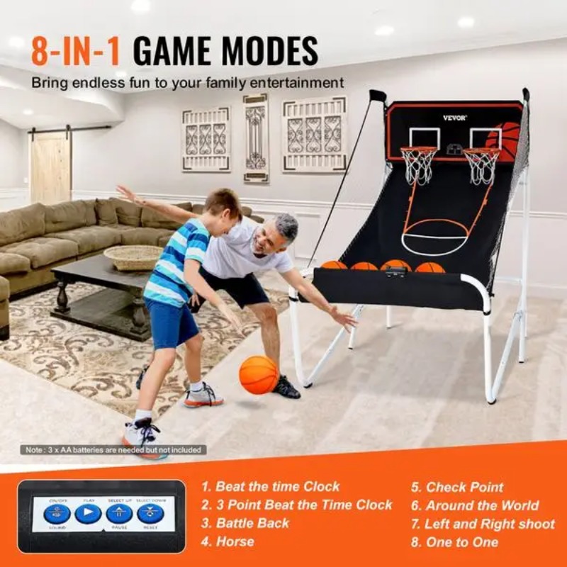 【Hot Item】Foldable Basketball  - Arcade Games & Vending Llc recension och pris