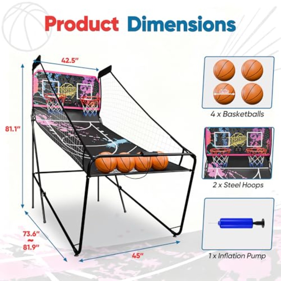 Indoor foldable 2-player elect - Arcade Games & Vending Llc recension och pris