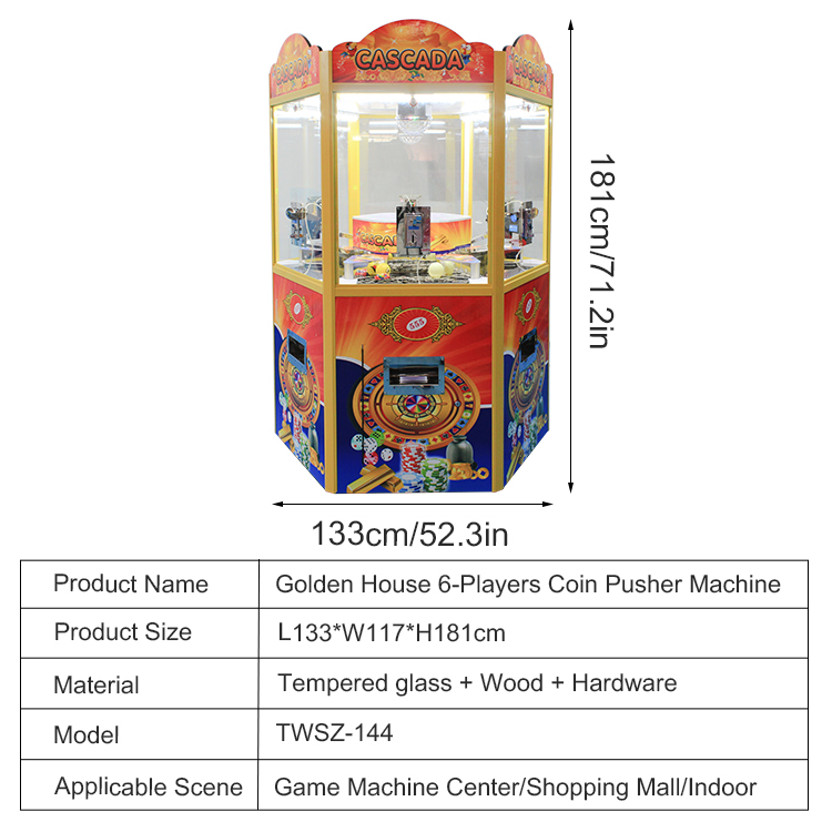 6 Players Arcade Game Machines - Arcade Style Vending Machine recension och pris