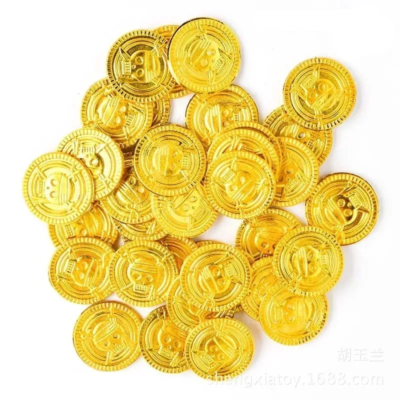 50Pcs Pirate Gold Coins Plasti - Arcade Game Coin recension och pris