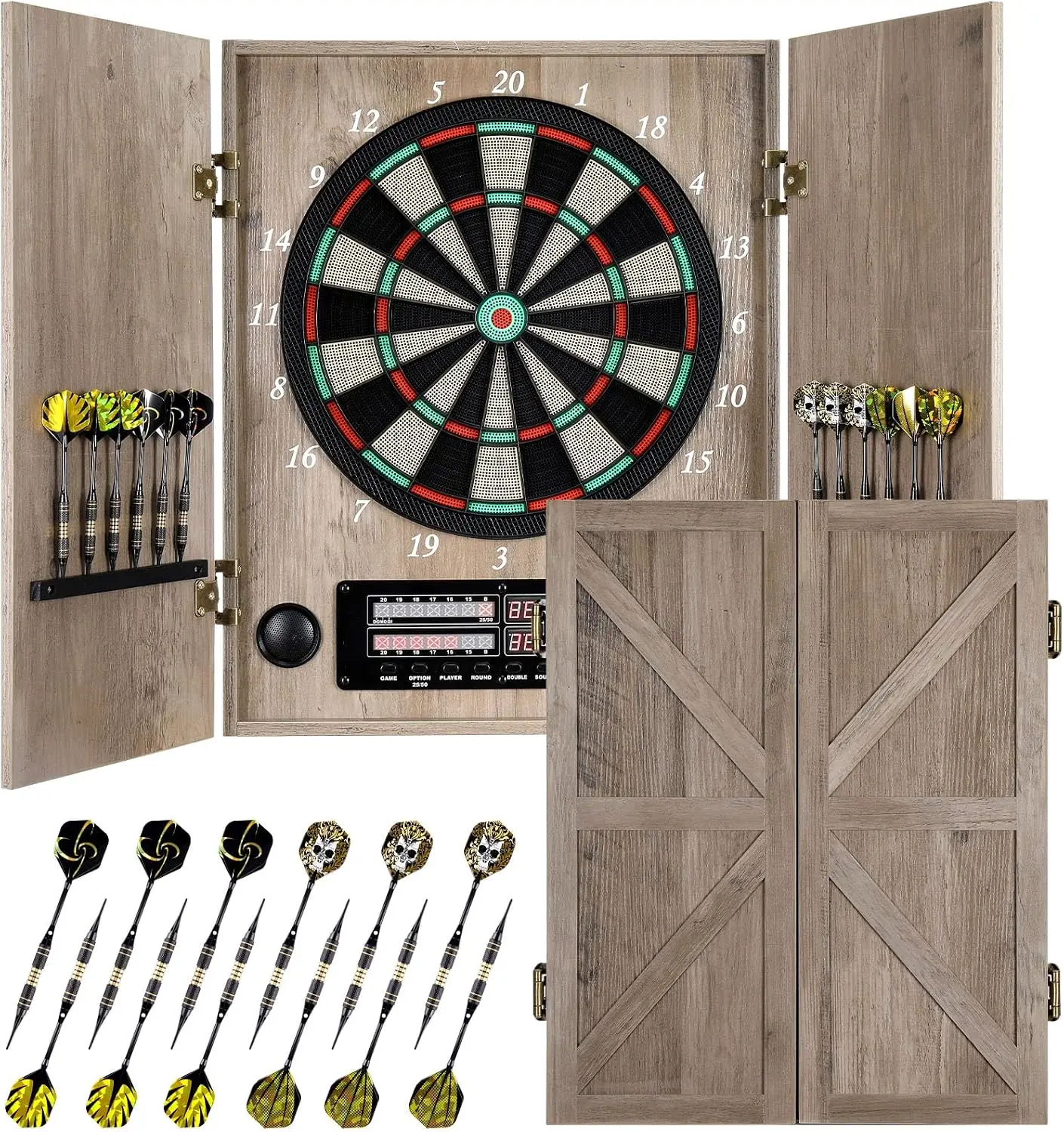 Electronic Dart Board, Decorat - Electronic Dartboard Cabinet recension och pris